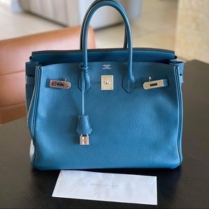 Hermès Birkin 35 Togo Palladium